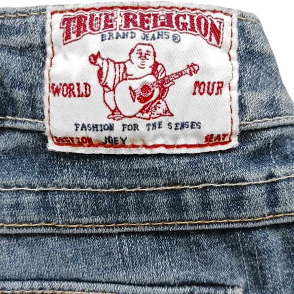 TRUE RELIGION Joey Twisted Seam Flare Jeans 28 - Picture 4 of 7